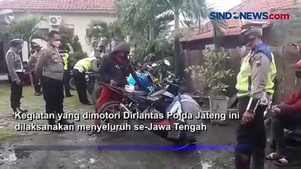 Polda Jateng Razia Knalpot Brong, Ratusan Kendaraan Dikandangkan