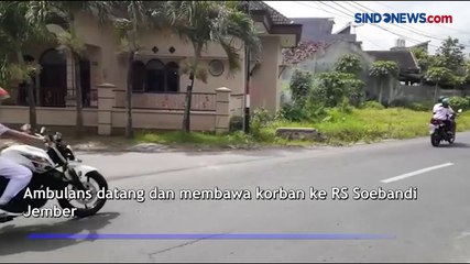 2 Pemotor Tergeletak di Jalan Setelah Tabrakan di Jember, 1 Tewas
