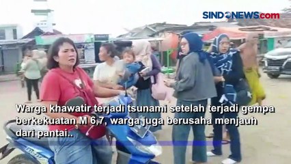 Detik-Detik Warga Pesisir Pantai Panik saat Gempa M 6,7 Guncang Banten