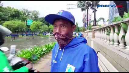 Hujan Lebat, Sejumlah Ruas Jalan di Jakarta Terendam Banjir