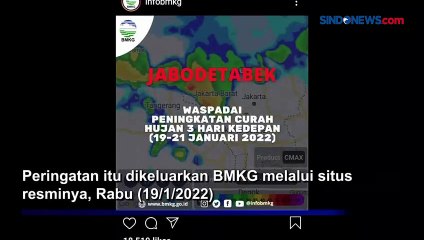 BMKG Prediksi Cuaca Ekstrem 3 Hari ke Depan di Jabodetabek