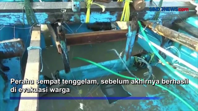 Gelombang Tinggi, Satu Perahu Nelayan Tenggelam di Tuban