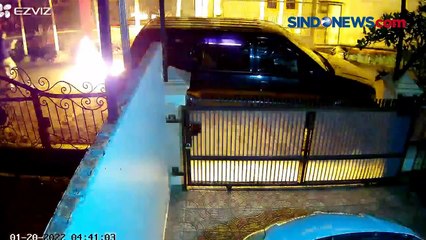 Detik - detik Mobil Dinas Lapas Pekanbaru Dibakar OTK