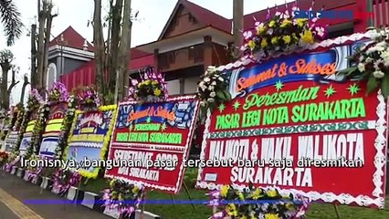 Baru Diresmikan, Bangunan Pasar Legi Solo Bocor dan Banjir