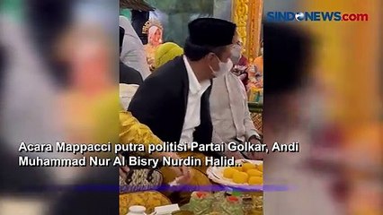Keakraban Anies Baswedan dan  Amran Sulaiman di Acara Mappaci Putra Nurdin Halid