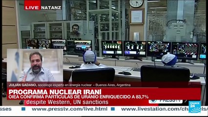 Julián Gadano: "Es difícil pensar que un país enriquece uranio al 60% con fines pacíficos"