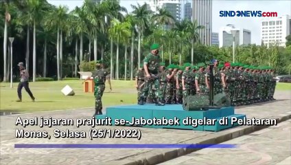 Gelar Apel di Pelataran Monas, KSAD Ingatkan Prajurit Jangan Terkecoh Medsos