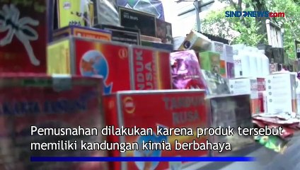 Download Video: Ribuan Obat dan Kosmetik Ilegal Senilai Rp 3,3 Miliar Dimusnahkan