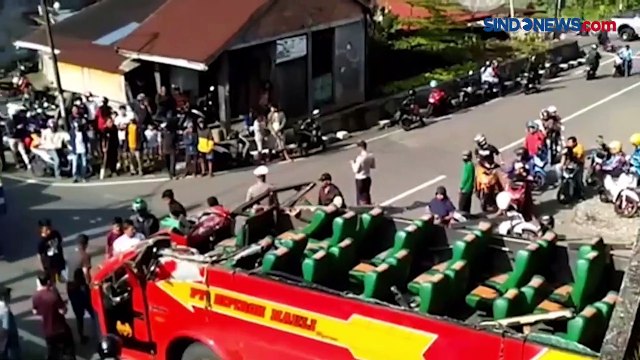 Bus Sipirok Nauli Tabrak Flyover di Padang Panjang, 17 Luka