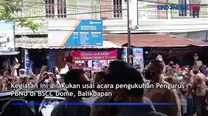 Heboh, Masyarakat Sapa Presiden Jokowi di Pasar Sepinggan Balikpapan