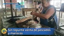 Sin repunte venta de pescados y mariscos