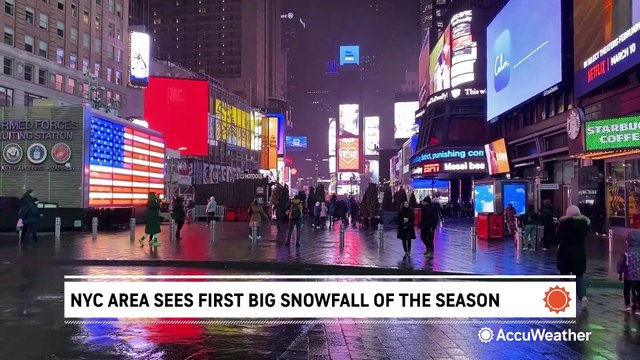 First widespread snowfall of the season blankets NYC metro area