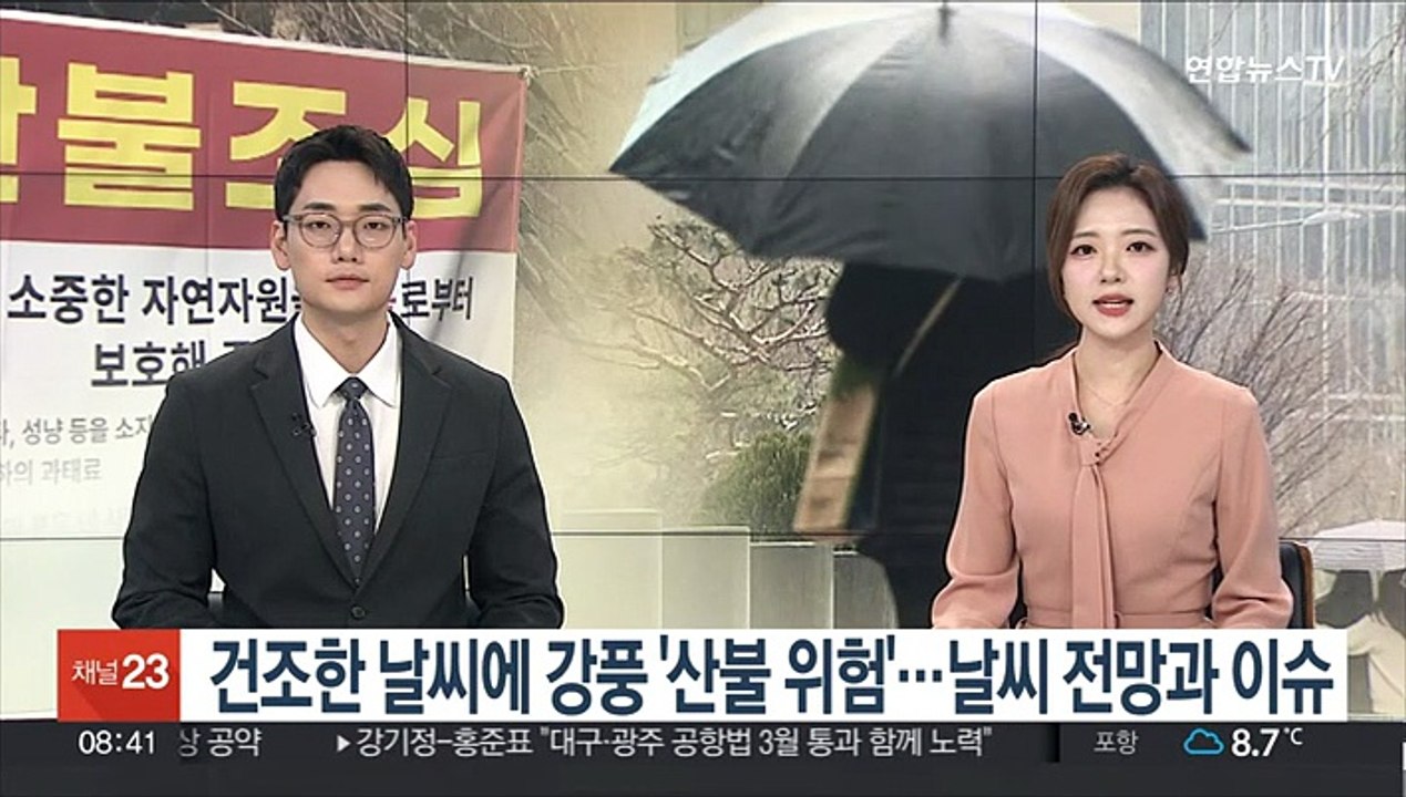 [뉴스초점] 건조한 날씨에 강풍 '산불 위험'…날씨 전망과 이슈