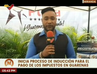 Inician proceso de inducción para el pago de los impuestos en la ciudad de Guarenas
