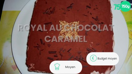 Royal au chocolat caramel