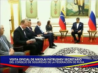 Jefe de Estado recibe al Secretario del Consejo de Seguridad de la Federación de Rusia en Miraflores