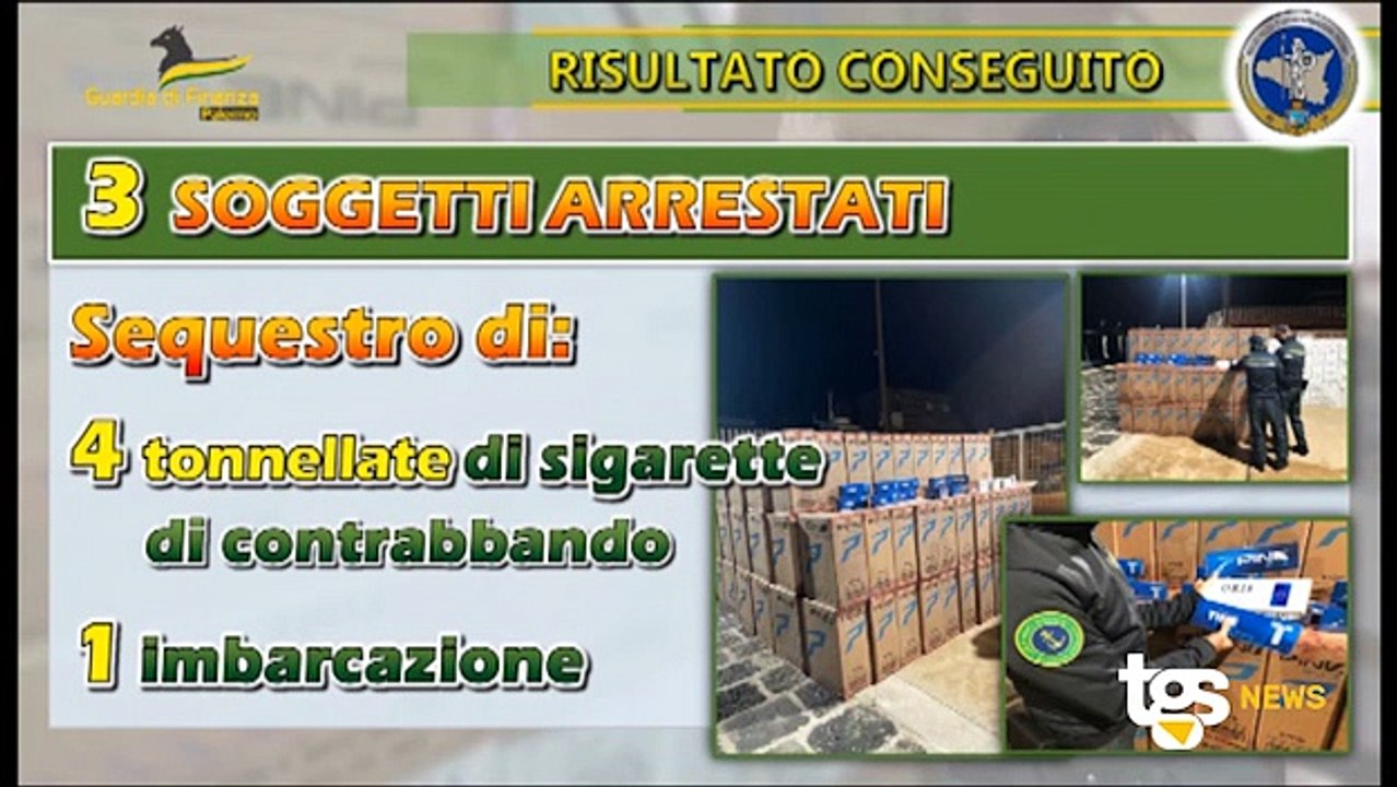 Sequestrata un'imbarcazione che trasportava quattro tonnellate di sigarette di contrabbando