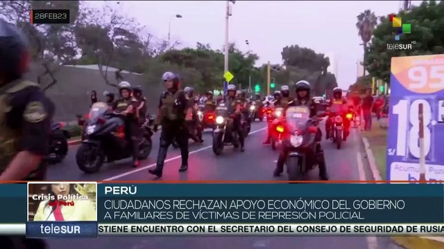 Perú: Ciudadanía rechaza retribución económica del gobierno a familiares de víctimas de represión policial