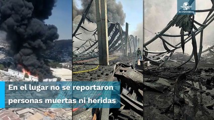 Controlan incendio en fábrica de plástico en Xalostoc