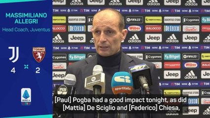 Pogba finally makes second Juventus debut as they beat Torino