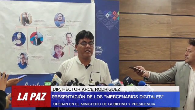 Caso ‘Guerreros digitales’: diputado Arce denuncia a ministerios de Gobierno y Presidencia