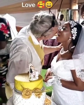 63-Year-Old White Fetish priest marries a Ghanaian lady