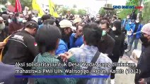 Bakar Ban dan Tutup Jalur Pantura, Demo Solidaritas Desa Wadas Berlangsung Ricuh