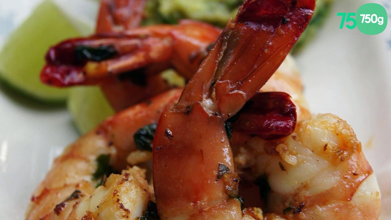 Crevettes sautées à l'ail de Lomagne