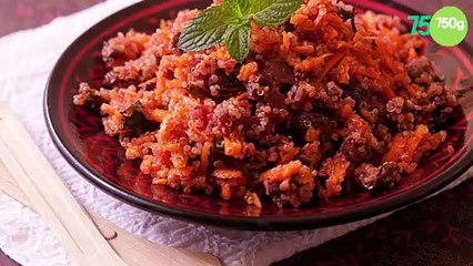 Taboulé de quinoa aux carottes et betterave
