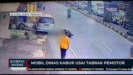 Mobil Dinas Kabur Usai Tabrak Pemotor di Klaten