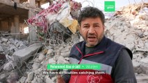 Volunteer travels 100 km a day to rescue animals in earthquake-hit northwest Syria