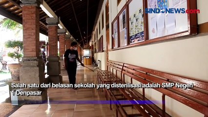 Pasca PTM Dihentikan, Sekolah di Denpasar Lakukan Sterilisasi