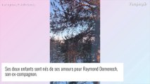 Estelle Denis et Raymond Domenech : Leur fils Merlin plus grand que sa maman, rare apparition pour un voyage glacial