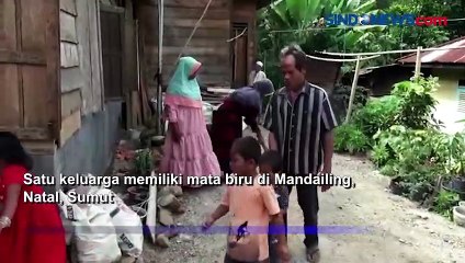 Langka, Sekeluarga Bermata Biru Tak Bisa Mendengar dan Bicara di Mandailing