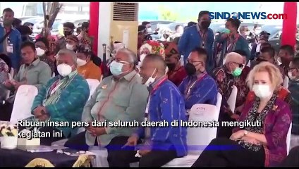 下载视频: Puncak Hari Pers Nasional di Kendari, Presiden Jokowi Hadiri Secara Virtual