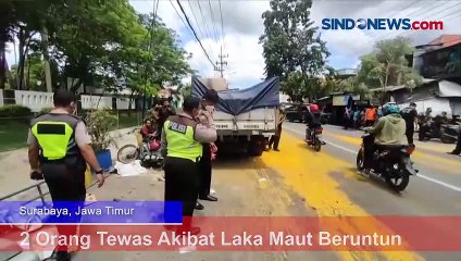 2 Orang Tewas Akibat Laka Maut Beruntun yang Melibatkan 2 Mobil dan 3 Motor