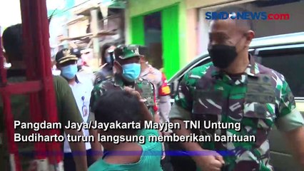 Berikan Sembako ke Warga Isoman, Pangdam Jaya: Semoga Lekas Sembuh