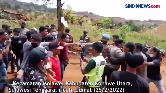 Unjuk Rasa terkait Proses Bongkar Muat Tambang Nikel di Konawe Berlangsung Ricuh