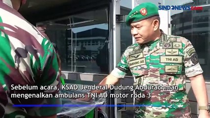 Télécharger la video: Pimpin Rapim 2022, KSAD Dudung Pamerkan Ambulans Motor Roda 3 TNI AD