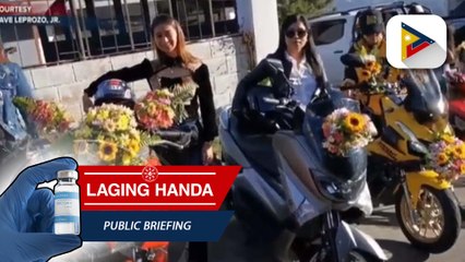 Masayang nagtipon-tipon ang mga rider sa Baguio, Benguet, at Metro Manila para sa Panagbenga Festival