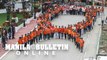 Employees from the LGU of Calumpit Bulacan formed a large human orange ribbon to mark the start of Kidney Awareness Month