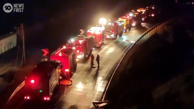 Grèce - Une terrible collision entre un train de marchandises et un train de passagers effectuant le trajet entre Athènes et Thessalonique a fait au moins 32 morts et 85 blessés