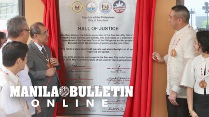 San Juan City Mayor Francis M. Zamora and Chief Justice Alexander G. Gesmundo