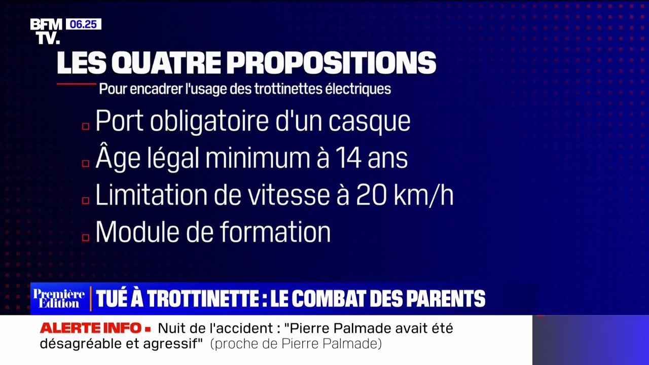 De nouvelles mesures pour mieux encadrer l'usage des trottinettes électriques après la mort d'un adolescent de 12 ans