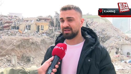 Kahramanmaraş'ta enkaz altında kalan anne ve ablası için bekliyor