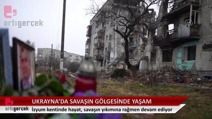 Ukrayna'nın İzyum kentinde savaşın izleri