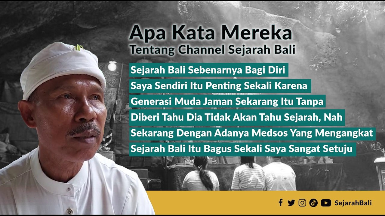 APA KATA MEREKA TENTANG CHANNEL SEJARAH BALI