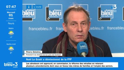 Thierry Delolme, président du district de football de la Loire