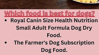 Which food is best for dogs