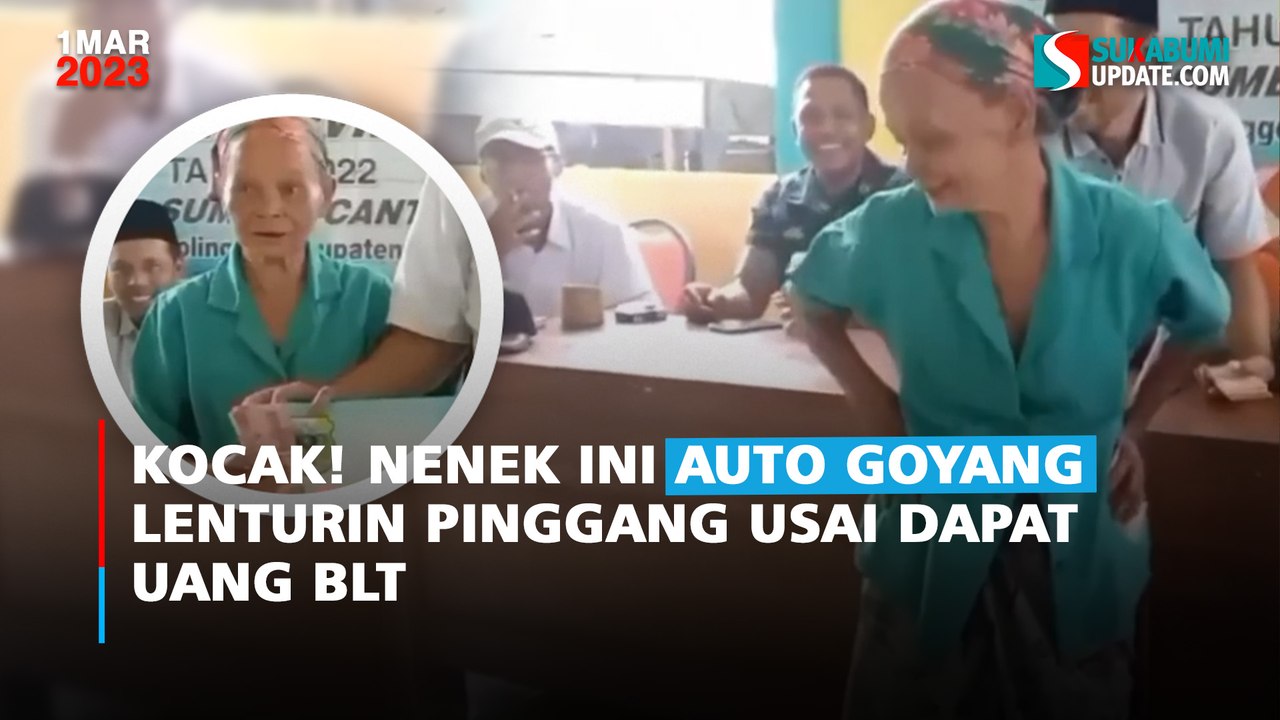 Kocak! Nenek Ini Auto Goyang Lenturin Pinggang Usai Dapat Uang BLT
